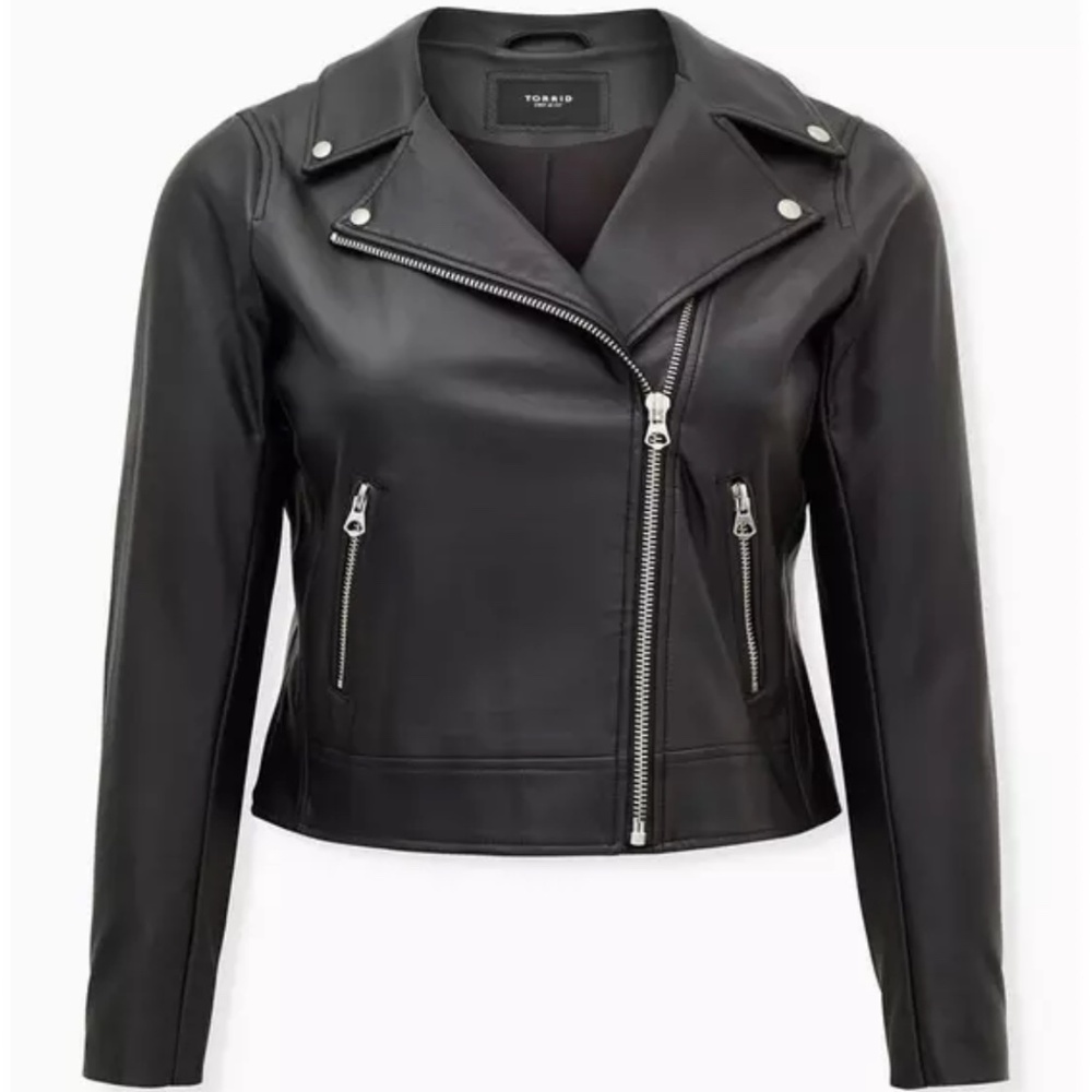 🆕🖤 6X VEGAN LEATHER PLUS SIZE MOTO JACKET 🖤🆕